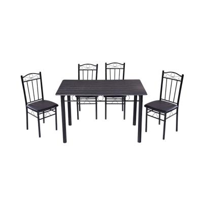 China Morden factory directly wholesale cheap price solid wood 4 person dining chairs table set for home for sale