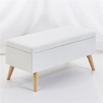 China NO Shoe Ottoman Metal Fabric Velvet Bench Long Stool Change Stool Household Bedroom Living Room Hotel Nordic for sale