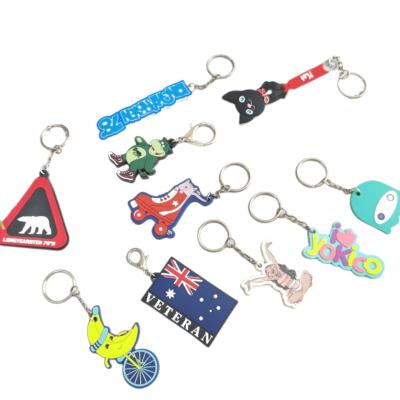 China Souvenir Gifts Promotion Custom Wholesale Custom Logo Made Soft PVC Rubber Cute Anime Honey Animal Key Chain Bee Key Chain for sale