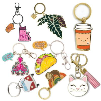 China Logo Blank Metal Keychain Holder Wholesale Enamel Accessories Souvenir Gifts Promotion Car Key Chain for sale