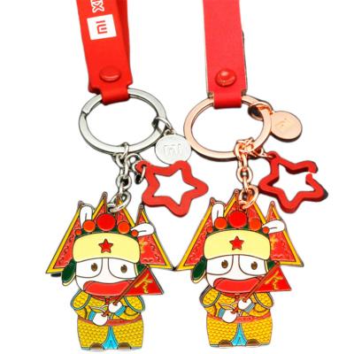 China 2d Souvenir Gifts Promotion Manufacturers Cheap Hard Gold Plated Key Chain 3d Keychain Metal Enamel Key Rings / for sale