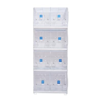 China Stocked Stackable Breeding Bird Cage For Parakeets Cockatiels Parakeets Canary Parrots Finches With Tray for sale