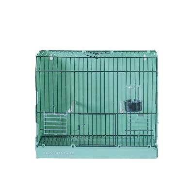 China Multicolor Factory Price Parrot Bird Cage Sustainable Top Small Square Bird Cage With Breeding for sale