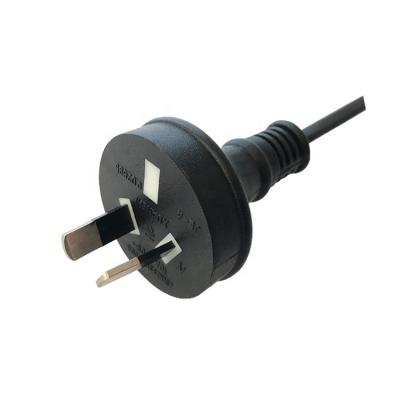 China AU SAA Certification 10A 250V Australia 2pin Residential / General Purpose Mains Lead Plug for sale