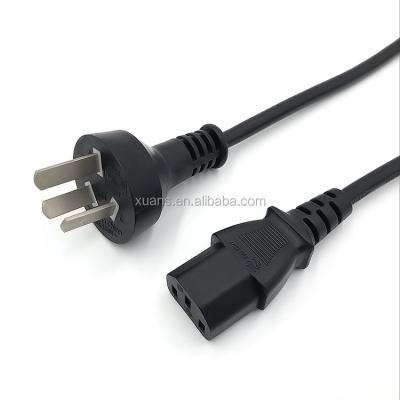 China Argentina iram 3 pin computer lead cord residential/general purpose wholesale electric power socket with IEC c13 connector for sale