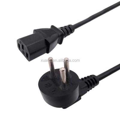 China Home Appliance 6ft Israel SII Approved 3 Pin Plug To IEC C13 Power Cord for sale