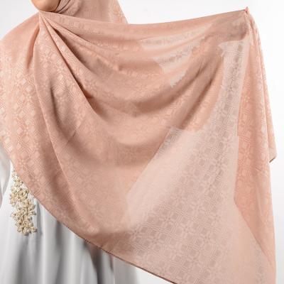 China European American Simple Chiffon Chiffon Fashion Embossed Turkish Hijab Scarf Hijabs For Women Turban Shawl for sale