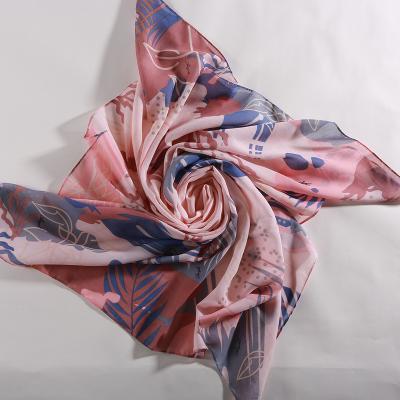 China Fashion patterns cotton square hijab printed scarf for women cotton water print hijab scarf cotton printed shawl for sale