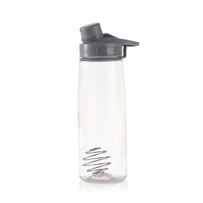 China Viable Custom Color Protein Shaker Pet Viable Clear Plastic Bottle With Ball for sale