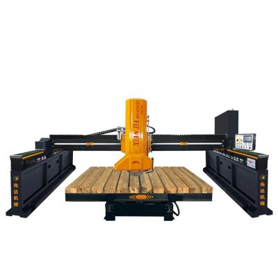 China 18.5kw Speed CNC Stone Slab Cutting Machine Precision Granite Cutting 0-85° Tilting for sale