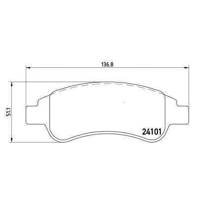 China Auto Car Parts 4252.18 4253.42 4253.41 4253.30 Different Materials Front Brake Pads For CITROEN PEUGEOT D1213-8333 OEM Size 0986424571 for sale