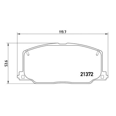 China Ceramic Auto Parts Fit For Different Car Models D303-7205 Brake Pad For FOTON JINBEI TOYOTA 04465-20150 04491-26040 04465-26230 for sale