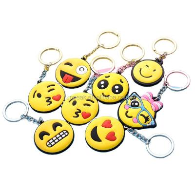 China Creative key chain of the newest key chain 2018 PVC material cute expression of gifts /collection/souvenir. for sale