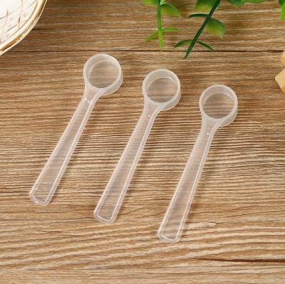 China Disposable pharmaceutical spoon pp handle powder spoon1.5ml 0.5g quantity spoon manufacturer direct sales short free shipping for sale