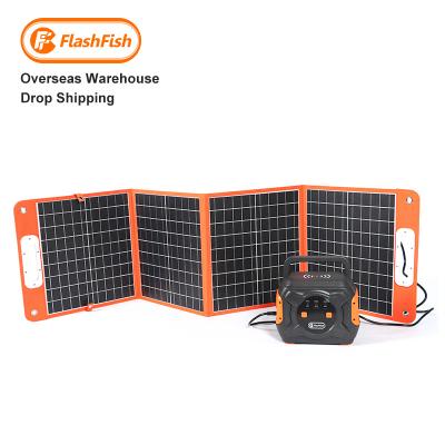 China Fast Wholesale Pure Sine Wave Inverter Station Electric Solar Powered Camping 300W Generator With Panels for sale