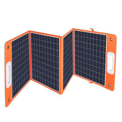 China Quick Charge Support Manufacturer Camping Monocrystalline Portable Folded 100W Power Solar Panel System Kit for sale