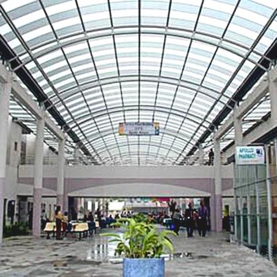 China Steel Fabricated House Customized Multi-Storey Steel Structure High Rise Shopping Mall for sale