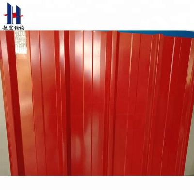 China Modern Color Coated Galvanized Corrugated Steel Sheet For Wall And Roof for sale