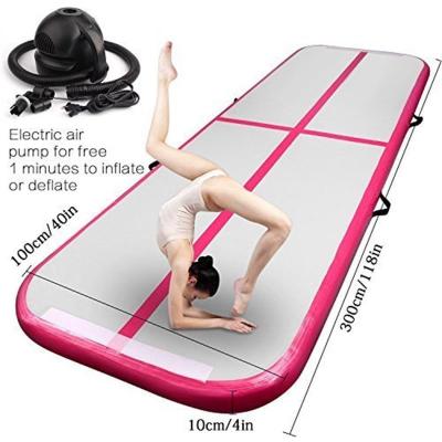 China PVC Inflatable Gymnastic Airtrack Mat Air Track Floor Mats Rolling 10ft/13ft/16ft/20ft/23ft/26ft With Electric Air Pump à venda