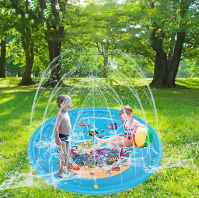 China 2020 Wholesale High Quality Eco-friendly Toy Y Octopus Educational Sprinkle And Splash Play Mat Spray Water Mat For Kids Play Outdoor Splash Pad for sale