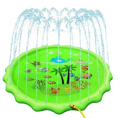 China PVC Water Spray Play Pad Baby Water Lawn Mat Y Water Spray Inflatable Kids Water Spray Play Pad Outdoor Toy Kids Inflatable Multiple Color for sale