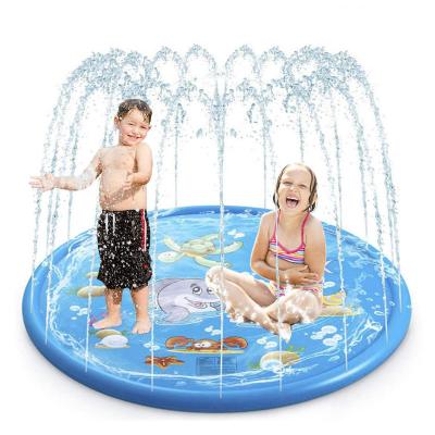 中国 Baby Water Mat Baby Y Water Mat Inflatable Splash Pad Girls and Kids Boys Toddlers Infants Children Outdoor Water Play Inflatable Splash Mat water 販売のため