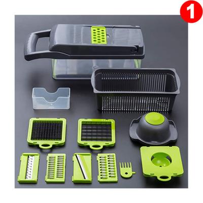 China Viable hot selling tools Amazon 12 pieces mini manual fruit and vegetable vegetable slicer and cleaver for sale