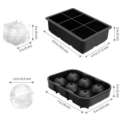 China Viable BHD BPA Free Silicone Free Silicone Ball Mold Crystal Clear Ice Ball Mold for sale