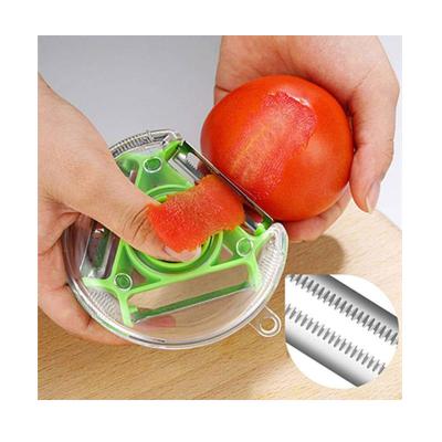 China Cheap Peel and Shred Kitchen Tool 3 in 1 Manual Potato Peeler Carrot Shredder Fruit Peeler for sale