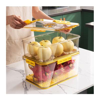 China Good Quality Factory Directly Sustainable Vegetable Kitchen Fruit Storage Containers Plastic Storage Containers With Timer for sale