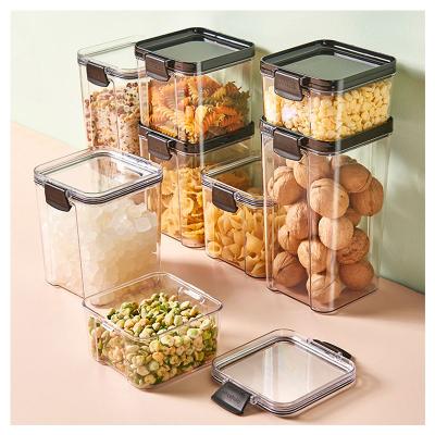 China 2021 Stocked Kitchen Accessories Kitchen Gadgets Food Storage Jars Kitchen Storage Containers Candy Cookie Jars With Lids for sale