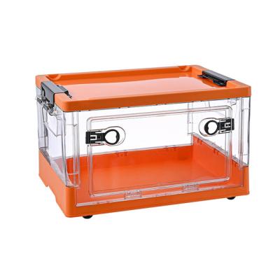 China Viable popular wholesaleable plastic portable storage boxes and bins with lid and rollers for sale