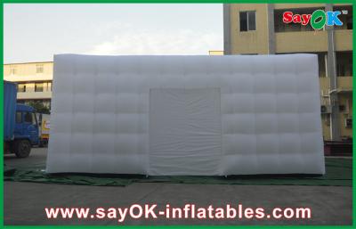 China Inflatable Cube Tent Air Inflatable Tent Customized Big White Go Outdoors Inflatable Tent Cuve With Door for sale