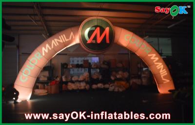 China Oxford Cloth Lighted Inflatable Entrance Arch 7*4m Terminal Point For Sport for sale