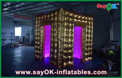 China Event Booth Displays Inflatable Paint Photobooth Tent Photobooth Modern Lighting Frame 2.4 X 2.4 X 2.5m for sale