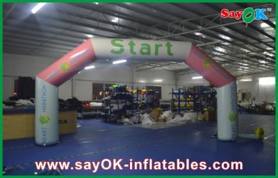 China Wedding Arch Decorations PVC Inflatable Arch Fishish Line Advertising Arch Waterproof Customized for sale