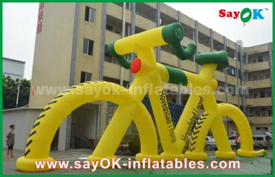 China Outdoor Promotional Inflatable Model Bicycle for Advertising with Print for sale