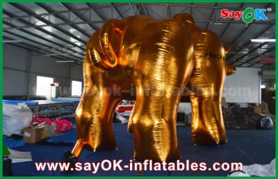 China Outside Promotion Oxford Cloth Inflatable Model Gold Bull for Advertising for sale