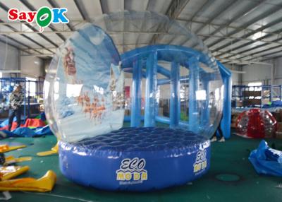 China 3m PVC Clear Dome Inflatable Bubble Tent Christmas Theme Snowman For Event Advertisement for sale