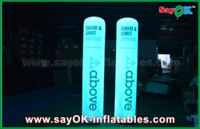 China Printed Inflatable Lighting Decoration Pillar Cone Shape Balloon For State Decoration for sale