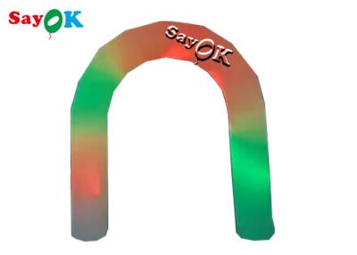 China LED Lighting 2.5m Dia Oxford Cloth Inflatable Arch For Party Events Inflatable Race Arch Logo Printing for sale