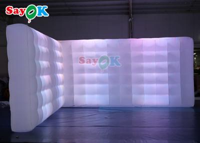 China Oxord Cloth Inflatable Photo Booth Backdrop Led Wall Lighting Colorful Inflatable Led Wall for sale