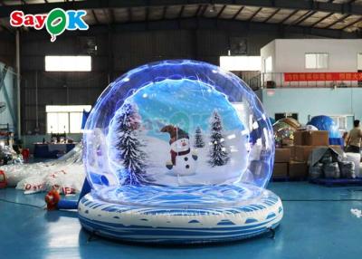 China Riesige aufblasbare Schneeball Party Bubble Dome Blow Up Christmas Snow Globe für die Veranstaltung zu verkaufen