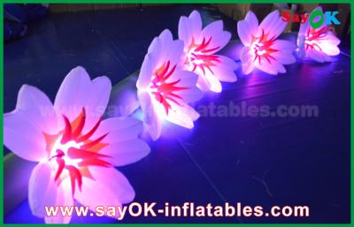 China 5m Long Nylon Inflatable Flower Chain Inflatable Light Decoration For Wedding for sale