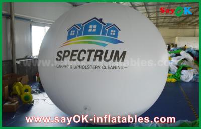 China Reuze 2m DIA Witte Opblaasbare het Heliumballon van pvc voor Openlucht Reclame Te koop