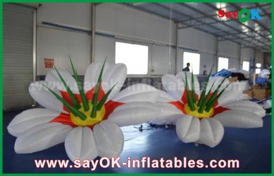 China 190T Nylon Color Changeable Inflatable Flower Lighting Decoration For Wedding for sale