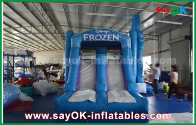 China Salto infláble Inodoro 0.55mm PVC Salto infláble Deslizamiento Trampolín del castillo en venta