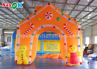 China C4*4m Oxford Fabric Inflatable Christmas Archway For Holiday Decorations for sale