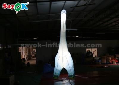 China Dinosaurio inflable de los personajes de dibujos animados de la tela 4mH de Oxford con la luz del LED en venta