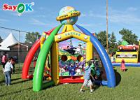 China Outdoor Inflatable Games Fire Resistant Basketball Or Football Inflatable Sports Games For Shopping Mall for sale